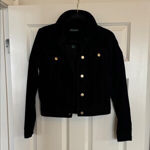 Classic Ralph Lauren - Lauren -Black Corduroy Jacket with Gold Buttons